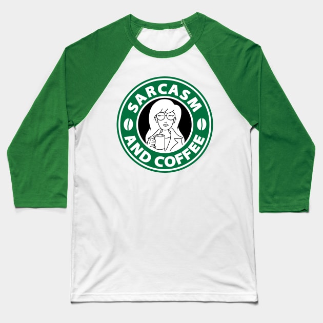 Sarcasm and Coffee Baseball T-Shirt by Fra_Stiller